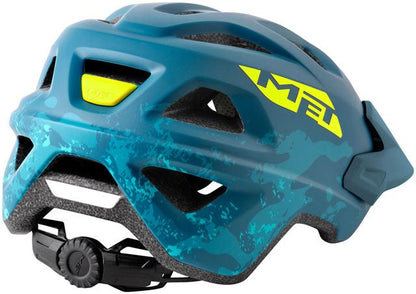 MET Eldar MIPS Kids Helmet - Petrol Blue Camo, Matte, Youth - Alaska Bicycle Center