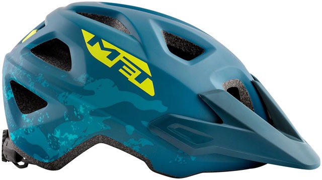 MET Eldar MIPS Kids Helmet - Petrol Blue Camo, Matte, Youth - Alaska Bicycle Center