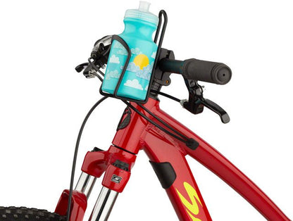 MSW Kids Water Bottle and Cage Kit - Clouds w/ Black Cage - Alaska Bicycle Center