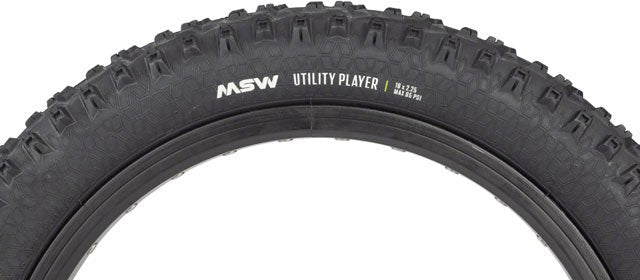 MSW Utility Player Tire - 16 x 2.25, Black, Rigid Wire Bead, 33tpi - Alaska Bicycle Center