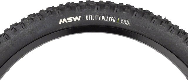 MSW Utility Player Tire - 24 x 2.25, Black, Folding Wire Bead, 33tpi - Alaska Bicycle Center