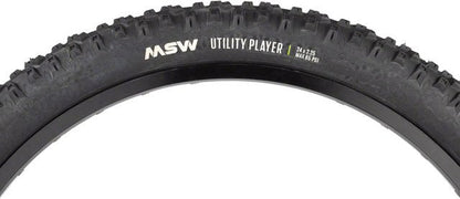 MSW Utility Player Tire - 24 x 2.25, Black, Folding Wire Bead, 33tpi - Alaska Bicycle Center