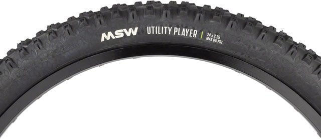 MSW Utility Player Tire - 24 x 2.25, Black, Rigid Wire Bead, 33tpi - Alaska Bicycle Center