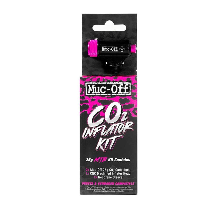 Muc-Off, CO2 Inflator Kit, 25g MTB, Threaded, Presta, Schrader, Kit - Alaska Bicycle Center