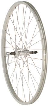 Quality Wheels Value Single Wall Series Rear Wheel - 26", QR x 135mm, Rim Brake, Freewheel, Silver, Clincher - Alaska Bicycle Center