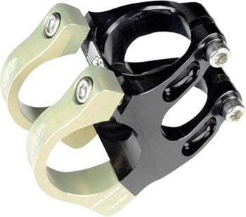 Renthal Apex Stem - 31mm, 31.8 Clamp, +/-6, 1 1/8", Aluminum, Black/Gold - Alaska Bicycle Center