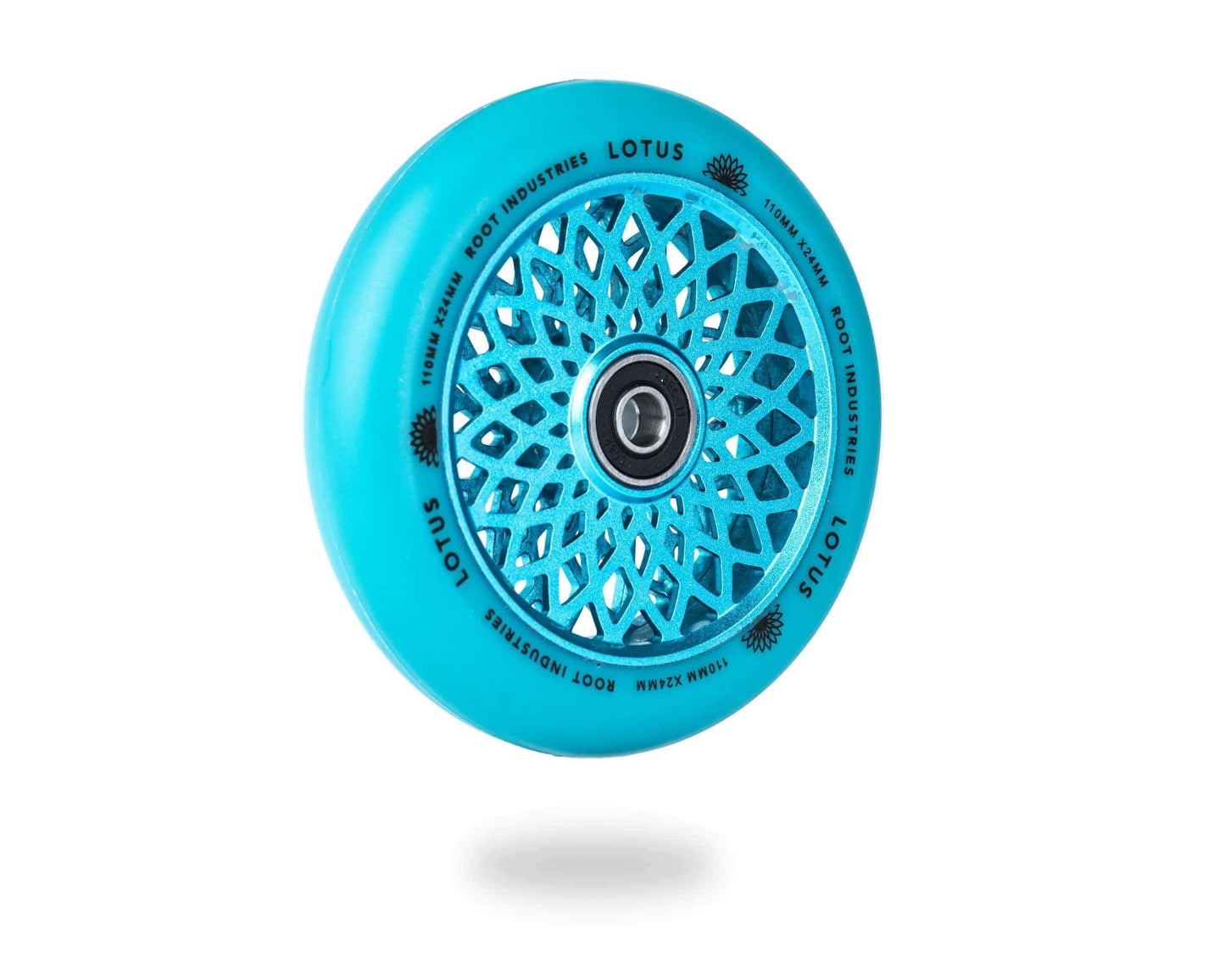 Root Industries 110mm x 24mm Lotus Scooter Wheels - Blue/Blue - Alaska Bicycle Center