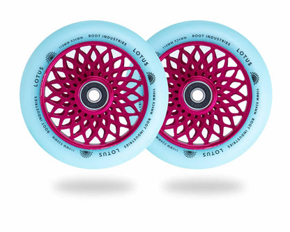 Root Industries 110mm x 24mm Lotus Scooter Wheels - Pink/Isotope - Alaska Bicycle Center