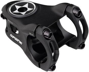 Spank Split Stem - 43mm, 31.8 Clamp, +/-0, 1 1/8", Aluminum, Black - Alaska Bicycle Center