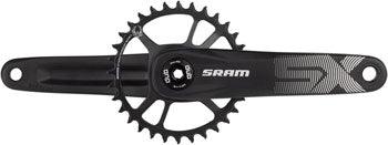 SRAM SX Eagle Boost Crankset - 175mm, 12-Speed, 32t, Direct Mount, DUB Spindle Interface, Black, A1 - Alaska Bicycle Center