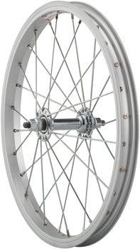Sta-Tru Single Wall Front Wheel - 16", 5/16" x 100mm, Rim Brake, Silver, Clincher - Alaska Bicycle Center