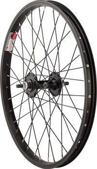 Sta-Tru Single Wall Front Wheel - 20", 3/8" x 100mm, Rim Brake, Black, Clincher - Alaska Bicycle Center