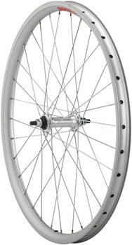 Sta-Tru Single Wall Front Wheel - 24", Bolt On 3/8" x 100mm, Rim Brake, Chrome, Clincher - Alaska Bicycle Center