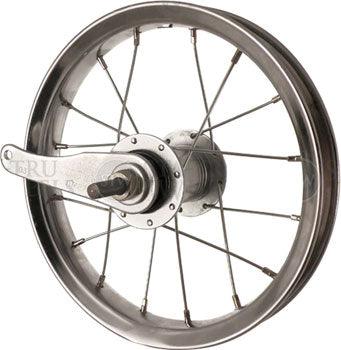 Sta-Tru Single Wall Rear Wheel - 12", 5/16" x 104mm, Coaster Brake, 3 Prong Cog, Silver, Clincher - Alaska Bicycle Center