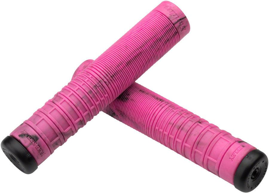 Sunday Seeley Grips - 160mm, Black/Pink Swirl - Alaska Bicycle Center