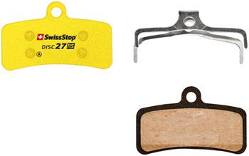 SwissStop RS 27 Disc Brake Pad - Organic Compound, For Shimano 4-Piston and Downhill "D" Shape - Alaska Bicycle Center