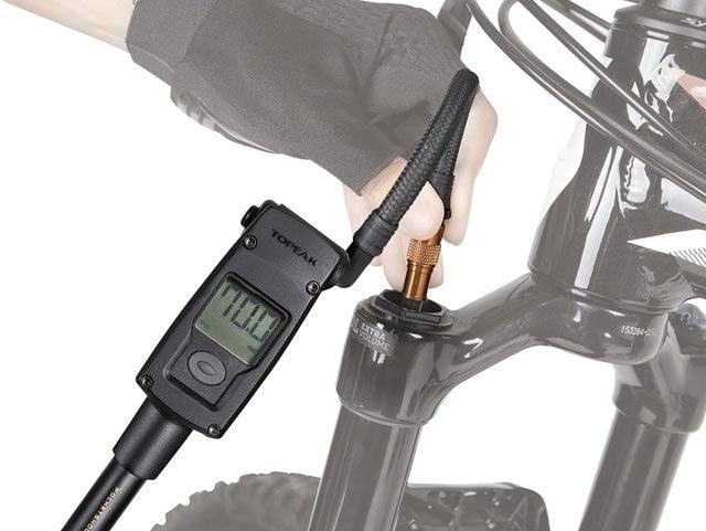 Topeak Pocket Shock Digital Shock Pump - 300psi - Alaska Bicycle Center