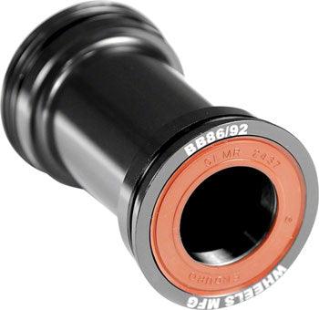 Wheels Manufacturing BB86/92 SRAM Bottom Bracket with ABEC-3 Bearings Black Cups - Alaska Bicycle Center