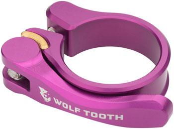 Wolf Tooth Components Quick Release Seatpost Clamp - 34.9mm, Purple - Alaska Bicycle Center