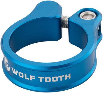 Wolf Tooth Seatpost Clamp 31.8mm Blue - Alaska Bicycle Center